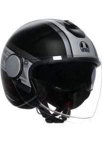 AGV Eteres Mondello, kask odrzutowy , kolor: Matowy Czarny/Szary , rozmiar: XS