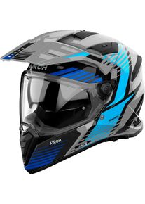 Airoh Helm Bandit Spicy schwarz/grau-rot - Gr&ouml;&szlig;e XXL , color: Grey/Black/Light Blue/Blue , size: L