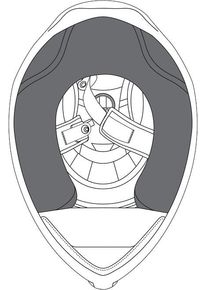 AGV K1/K1 S, poduszki policzkowe , kolor: czarny , rozmiar: XXL