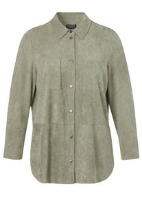 Via Appia Due - Long-Bluse, gr&uuml;n, Gr. 52, Kunstfaser