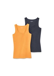 Tchibo - Topy - dla pań - rozmiar M 40/42 - kolor: pomarańczowy/niebieski