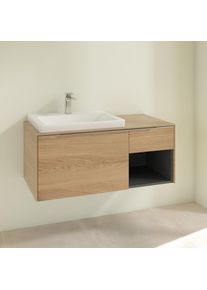 Villeroy & Boch Villeroy & Boch Subway 3.0 Meuble avec vasque, 2 tiroirs, 4A706L01+C57200VJ,