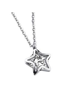 Firetti Kette mit Anh&auml;nger &raquo;Schmuck Geschenk Edelstahl Halsschmuck Halskette Ankerkette Stern&laquo; mit Zirkonia (synth.)