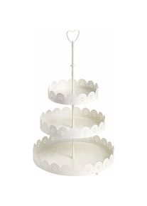 OTTO home Dekoetagere 3-stufig, H&ouml;he 42 cm, rund, aus Metall