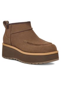 UGG Australia UGG Plateaustiefelette &raquo;CITYFUNC ULTRA MINI&laquo; , Plateaustiefel, Winterstiefel mit Innenrei&szlig;verschluss grau, Gr&ouml;&szlig;e 8 (39)