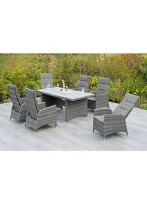 Merxx Garten-Essgruppe &raquo;Bologna&laquo; 7 Stk. tlg. inkl. Auflagen