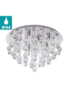 Eglo LED Deckenleuchte &raquo;ALMONTE&laquo; G9 1 Stk. Warmwei&szlig; chrom / spritzwassergesch&uuml;tzt