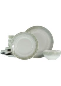 Creatable Teller-Set &raquo;Celadon, Tellerset 12-tlg.&laquo; Elegantes Stabrelief, Farbverlauf
