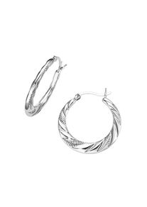 Firetti Paar Creolen &raquo;Schmuck Geschenk Silber 925 Ohrschmuck diamantiert&laquo; silberfarben, Gr&ouml;&szlig;e 26,6 mm