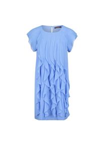 Vera Mont Cocktailkleid &raquo;Cocktailkleid mit Volant&laquo; blau, Gr&ouml;&szlig;e 36
