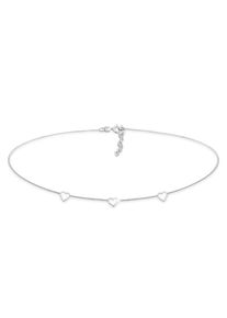 Choker Elli "Halskette Choker Herz Cut Out Liebe Romantik 925 Silber" Gr. 36, silber, Halsketten, Damen, ohne Stein, Silber 925 (Sterlingsilber), Choker