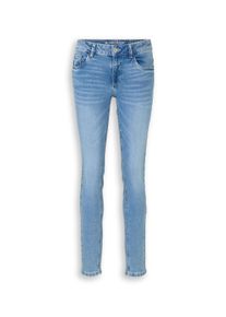 Skinny-fit-Jeans Tom Tailor "LUCIE Skinny", Damen, Gr. 32, L&auml;nge 34, light stone bright blau denim, Denim/Jeans, Obermaterial: 99% Baumwolle, 1% Elasthan. Futter: 100% Baumwolle, slim fit lang, Jeans Skinny-fit-Jeans, mit Viskose und Stretch - 5-Pocket-Style