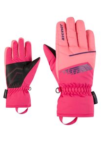 Skihandschuhe Ziener "LAVIVI-Z AS glove junior", Damen, Gr. 4,5, rosa (pop pink), Obermaterial: 100% Polyester. Innenseite: 100% Polyester. Futter: 100% Polyester. Wattierung: 100% Polyester, Handschuhe Skihandschuhe