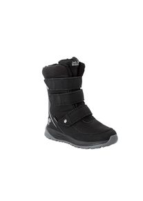 Winterstiefel Jack Wolfskin "POLAR BOOT TEXAPORE HIGH VC K", Kinder, Gr. 35, schwarz (schwarz, grau), Schuhe Winterstiefel, Snowboots, Winterstiefel, Winterschuhe, wasserdicht & gef&uuml;ttert