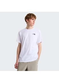 T-Shirt The North Face "M VERTICAL REGULAR SHORT SLEEVE TEE-GRAPHIC", Herren, Gr. M, tnf wei&szlig;, Obermaterial: 60% Baumwolle, 40% Polyester, Shirts T-Shirt, normale Passform, kurze &Auml;rmel, f&uuml;r Sportmode und Outdoormode
