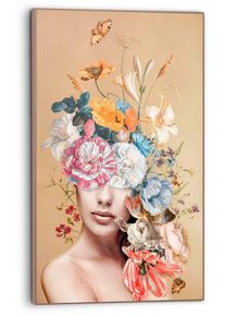 Bild REINDERS "Blumig", bunt (farbe bild(er): bunt), B:70cm H:118cm T:3,7cm, Holzwerkstoff, Bilder, Bild
