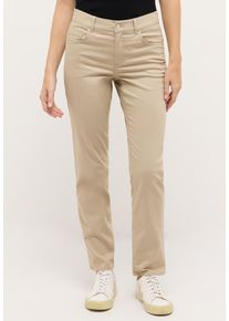 Straight-Jeans Angels "DOLLY", Damen, Gr. 34, L&auml;nge 32, sand, Web, Obermaterial: 89% Baumwolle, 8% Polyester, 3% Elasthan, Jeans Straight-Jeans
