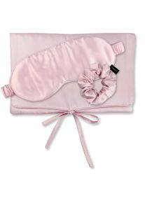 Seidentuch AILORIA "Tasche, Schlafmaske & Scrunchie M aus Seide TRAVEL SET BEAUTY M", Damen, rosa (shy blush), Obermaterial: 100% Seide silk., Modet&uuml;cher Seidentuch