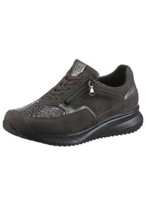Waldl&auml;ufer Sneaker WALDL&Auml;UFER "K-JANKA-Soft", Damen, Gr. 4,5 (37,5), grau, Nappaleder, Nubukleder, Textil, Schuhe Sneaker, Bequemschuh, Schn&uuml;rschuh, Halbschuh in Extraweite K