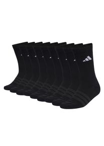 Kurzsocken adidas originals "Socken Cushioned Sportswear Crew Socks 9P 9er Pack", Damen, Gr. 40-42, schwarz, Obermaterial: 56% Baumwolle CO. 40% Polyester PES. 3% Elasthan EL. 1% Polyamid PA., Socken Kurzsocken