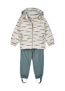Skianzug "FIOS 22 MNS ST", Kinder, Gr. 98/104, grasgr&uuml;n, Obermaterial: 100% Polyester.Futter: 100% Polyester, FIRST INSTINCT BY Killtec, Sportanz&uuml;ge Skianzug, Regen-Set f&uuml;r Kinder, wasserdicht, mit Tier-Print und Kapuze