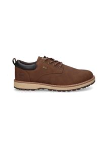 Schn&uuml;rschuh Dockers by Gerli, Herren, Gr. 47, braun (hellbraun), Lederimitat, unifarben mit Farbeinsatz, Basic, Schuhe Schn&uuml;rschuh, Freizeitschuh mit Kaltfutter