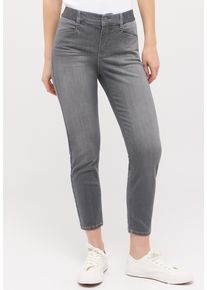 7/8-Jeans Angels "ORNELLA SPORTY", Damen, Gr. 44, L&auml;nge 26, grau (mid grau used), Denim/Jeans, Obermaterial: 92% Baumwolle, 6% Polyester, 2% Elasthan, slim fit 7/8-L&auml;nge, Jeans 7/8-Jeans, 7/8-L&auml;nge, Slim fit Passform, mit Stretchbund, aus Baumwollmischung