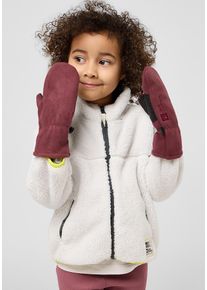 Fleecehandschuhe Jack Wolfskin "FLEECE MITTEN K", M&auml;dchen, Gr. 92, lila (boysenberry), Obermaterial: 87% Polyester, 13% sonstige Fasern, Handschuhe Fleecehandschuhe