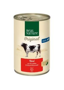 REAL NATURE Adult B&oelig;uf aux Pommes de terre 6x400 g