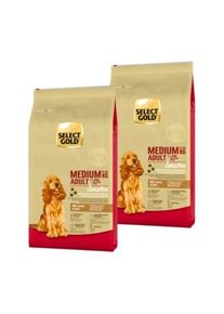SELECT GOLD Sensitive Croquettes Chien Adulte Medium Agneau et riz 2x12 kg