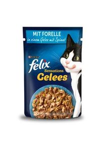 FELIX Sensations Gel&eacute;es Truite et &eacute;pinards 104x85 g