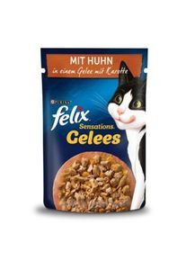 FELIX Sensations Gel&eacute;es Poulet et carottes 104x85 g