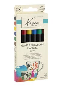 Creative Craft Group Tusser til porcel&aelig;n og glas 6 stk