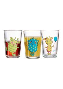 Ritzenhoff & Breker Ritzenhoff & Breker, Kinderbecher &raquo;Kindergl&auml;ser Monsterchen 205 ml 3er Set bunt&laquo;, bunt, Glas, bunt