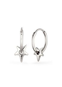 Elli, Damen, Paar Creolen &raquo;Ohrringe Creolen Einh&auml;nger Stern 925 Sterling Silber&laquo;, Silber, Silber, Ohrringe f&uuml;r Damen verleihen jedem Outfit einen 