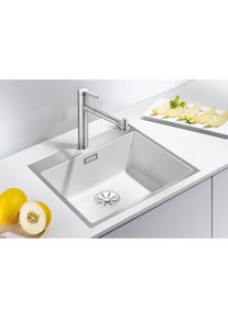 Blanco, Granitsp&uuml;le &raquo;SUBLINE 500-IF/A SteelFrame&laquo; aus SILGRANIT , anthrazit, Verbundwerkstoff, mittig, anthrazit