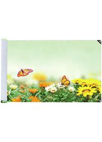 Maximex, Balkonsichtschutz 5 m, rei&szlig;fest, mit Schmetterlings-Motiv, bunt, Polyester, 85 cm, bunt