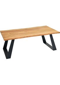 PAROLI, Couchtisch &raquo;GAJUS&laquo;, Wildeiche + schwarz + Wildeiche, B/H/T: 110 cm x 40 cm x 60 cm, Wildeiche + schwarz + Wildeiche