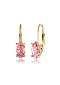 Elli, Damen, Paar Ohrh&auml;nger &raquo;Ohrringe Ohrh&auml;nger Marquise Rose 925 Sterling Silber, mit Kristallen von Swarovski &laquo;, Gold, Gold, Ohrringe f&uuml;r Damen mit 