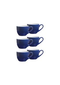Ritzenhoff & Breker Ritzenhoff & Breker, Espressotasse &raquo;Espressotassen Doppio 80 ml 6er Set&laquo;, Indigo Blau, Porzellan, Indigo Blau