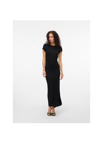 V&eacute;ro Moda Vero Moda, Damen, Maxikleid &raquo;VMSAANVI SS O-NECK ANKLE DRESS VMA NOOS&laquo; Sommerkleid, Black, N-Gr, M - N-Gr, Black, Kn&ouml;chellanges Kleid von Vero Moda