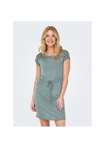 Only, Damen, &raquo;ONLSINDY LIFE S/S O-NECK MIX DRESS JRS&laquo; Sommerkleid, Abyss, N-Gr, L (40) - N-Gr, Abyss, Kurzes Kleid von Only