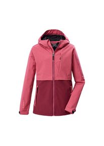 Killtec, Damen, Softshelljacke &raquo;KOS 153 GRLS SFTSHLL JCKT&laquo; Winddichte, wasserabweisende Softshelljacke mit Kapuze, pink, 116, M&auml;dchen Softshell Jacke 