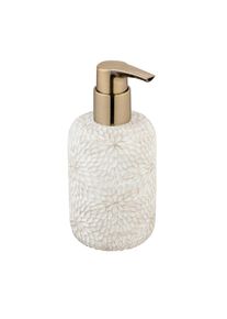 Wenko Seifenspender, Wei&szlig;, Beige, Kunststoff, 7.5x16.5x7.5 cm, Kunststoffpumpe, Spender problemlos zum Nachf&uuml;llen, Badaccessoires, Seifenspender