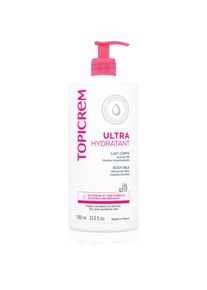 Topicrem UH BODY Ultra-Moisturizing Body Milk m&eacute;lyhidrat&aacute;l&oacute; test&aacute;pol&oacute; tej sz&aacute;raz &eacute;s &eacute;rz&eacute;keny bőrre 1000 ml