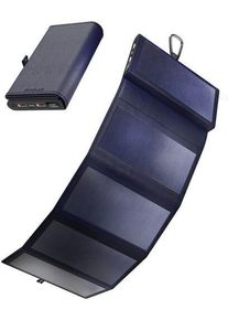 Sunslice Electron (10,000mAh) Solar Power Bank | schwarz/blau