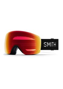 Smith SKYLINE | Okulary narciarskie unisex | Oprawka: Tworzywo Sztuczne Czarny | Kolor szkła: Pomarańczowy Lustrzanka Pomarańczowa