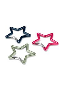 Tchibo - 3 &raquo;Csillag&laquo; alum&iacute;nium karabinerhorog - t&ouml;bbsz&iacute;nű