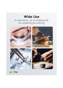 goobay, Arbeitsleuchte, Stand-/Klemm-Lupenleuchte (480 lm)