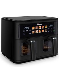 Tristar TRI FR-9075 Doppelkorb HLF, Fritteuse, Schwarz